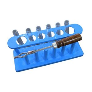 Combo – Test Tube Stand + Test Tubes 12mm X 100mm X 6Nos + Test Tube Holder For DIY Experiments