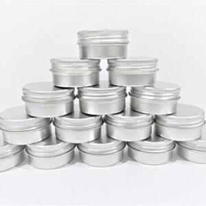 15g/ml Small Round Aluminium Tin Box – Pack of 15