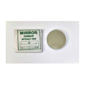 50mm Premium Glass Concave Mirror for DIY Experiments – Pack of 2